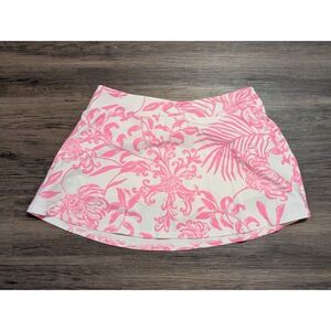 Lilly Pulitzer Luxletic Rousseau Pink GLISTEN IN THE SUN AILA Skort XL